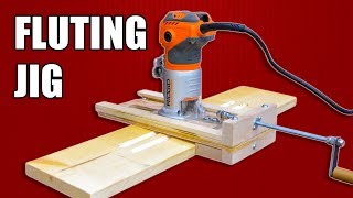 Adjustable Fluting Jig  Mini Router Jig [upl. by Eixela]