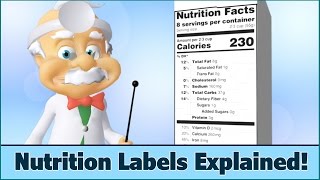 Nutrition Facts Labels  How to Read  For Kids  Dr Smarty [upl. by Assyn]