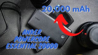 Anker PowerCore Essential 20000 Power Bank  Review [upl. by Ithnan506]