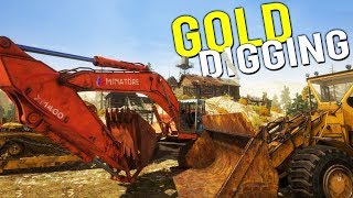 Our NEW GOLD DIGGING COMPANY Making Money Panning for Gold  Gold Rush Full Release Gameplay [upl. by Droffats]