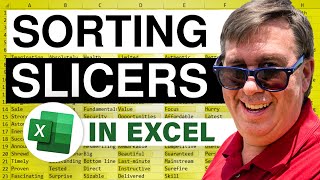 Excel  Sorting Slicers Using a Custom List in Excel  Episode 2069 [upl. by Ystap]