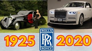 Evolution of RollsRoyce Phantom  1925  2020 [upl. by Rachele9]