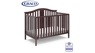 Graco Solano 4in1 Convertible Crib with Drawer Easily Converts to Toddler Bed Day Bed or Full Bed [upl. by Wesley]