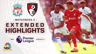 Liverpool v Bournemouth  PREMIER LEAGUE HIGHLIGHTS  8192023  NBC Sports [upl. by Hsot]