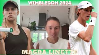 Magda Linette Interview  Wimbledon 2024 [upl. by Ijnek]