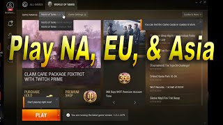 How to Load Different Regions and Wargaming Games  World of Tanks  World of Warships [upl. by Eical196]