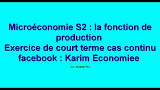 Microéconomie  Théorie du producteur 8  Isoquantes de production [upl. by Symer]