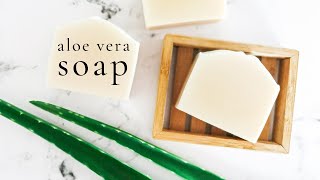 How to make aloe vera soap at home [upl. by Yelnek]