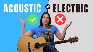 PROS amp CONS  Acoustic VS Electric Guitar For Beginners [upl. by Eyahc178]