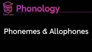 Phonology Phonemes Allophones and Minimal Pairs [upl. by Scotty]