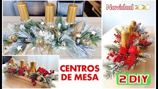 2 DIY 🎄 CENTROS DE MESA ELEGANTES PARA NAVIDAD 2023 CON POCO DINERO 🎄😍 [upl. by Elmaleh]