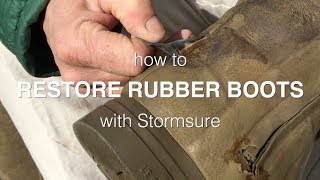 How To Restore Rubber Boots With Stormsure  Easy Restoration Process [upl. by Silsby]