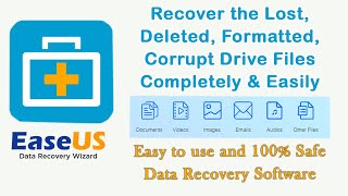 Recover the Lost Deleted Formatted Corrupt Drive Files Completely amp Easy  EASEUS [upl. by Mildred]