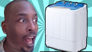 How To Laundry for small apartment  Merax Mini Washing Review amp Demonstration [upl. by Nevin]