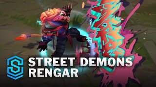 Street Demons Rengar Skin Spotlight  PreRelease  PBE Preview  League of Legends [upl. by Lipp]