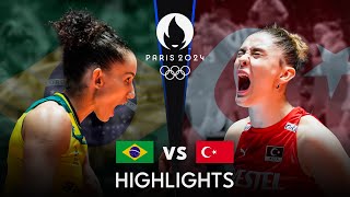 BRAZIL vs TURKIYE  Highlights  Womens OQT 2023 [upl. by Ynatirb]