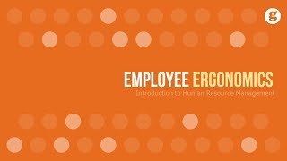 Employee Ergonomics [upl. by Boehmer615]