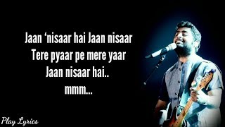 JAANA VE FULL LYRICS Video Song  Arijit Singh  Aksar 2  Mithoon arijitsingh lyricspoint [upl. by Oilicec]