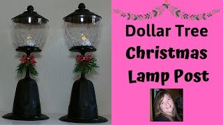 Old Fashion Christmas Lamp PostLantern  Dollar Tree DIY [upl. by Gebelein]