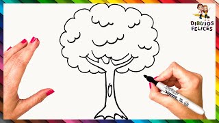 Cómo Dibujar Un Arbol Paso A Paso 🌳 Dibujo De Arbol [upl. by Shakti611]