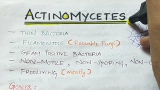 Actinomycetes  Micribiology  Handwritten notes [upl. by Nagar]