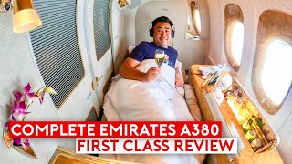 The Complete Emirates A380 First Class Review [upl. by Ulberto658]