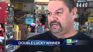 Man wins lottery twice at same store [upl. by Sharla]