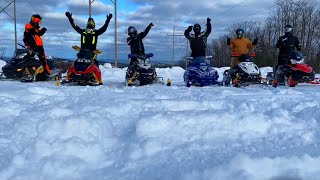 Snowmobile Trail Riding  UP Trip Part 1 [upl. by Teuton]