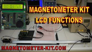 Magnetomer KIT LCD readings  DIY Fluxgate Magnetic Field Sensors Gradiometer  FGM 3 PRO [upl. by Fihsak744]