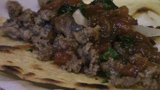 Tacos with Carne PicadaBlackstone Griddle [upl. by Gorrian]