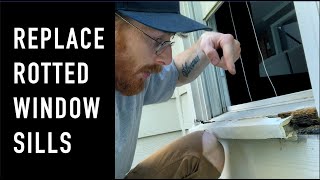 HOW TO remove and replace WINDOW SILLS [upl. by Keiryt]