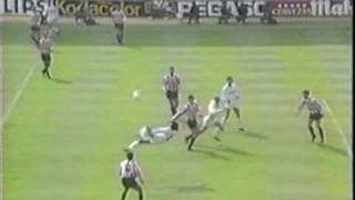 HUGO SANCHEZ  Gol Real Madrid vs Logroñes chilena [upl. by Anaerb806]